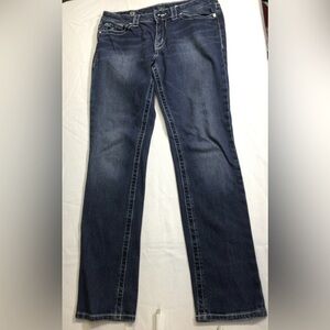 D9 ETTA Women’s Straight Leg Jeans Embellished Back Pockets, Buttons, &‎ Accents